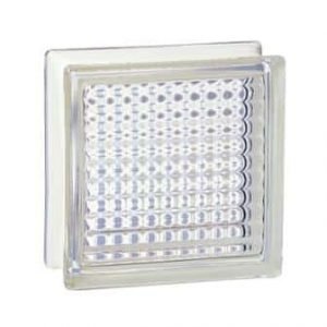 Pustak szklany luksfer 198 Clear Cross Reeded EI 15 La Rochere
