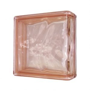 1919/8 Wave Pink Linear End chmurka pustak szklany wykończeniowy luksfer